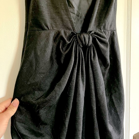 Moschino Black Backless Dress with Bow Detail - Picture 2 of 5